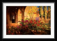 Twilight Courtyard Fine Art Print