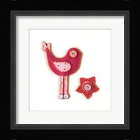 Fuzzy Bird I Framed Print