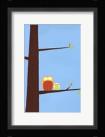 Tree-top Owls I Framed Print
