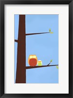 Tree-top Owls I Framed Print