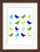 Animal Sudoku in Blue I Fine Art Print
