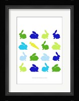 Animal Sudoku in Blue II Framed Print