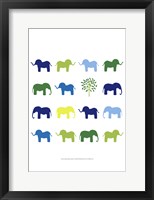 Animal Sudoku in Blue IV Fine Art Print