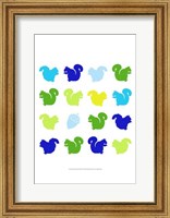 Animal Sudoku in Blue VI Fine Art Print