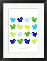Animal Sudoku in Blue VI Fine Art Print