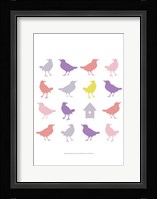 Animal Sudoku in Pink I Framed Print