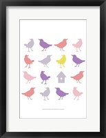 Animal Sudoku in Pink I Framed Print