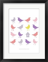 Animal Sudoku in Pink I Framed Print