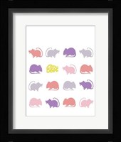 Animal Sudoku in Pink V Framed Print