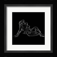 Figure Study on Black III Fine Art Print