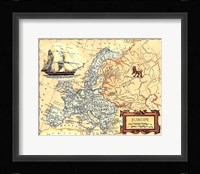 Europe Map Fine Art Print
