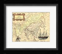 Asia Map Fine Art Print