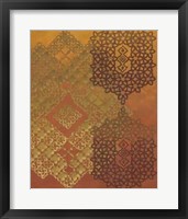 Golden Henna II Framed Print