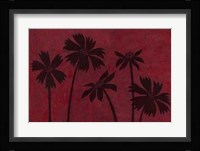 Scarlet Silhouettes I Framed Print