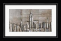 Metropolitan Skyline II Framed Print