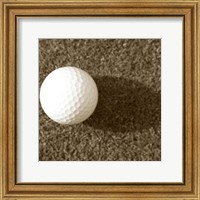 Sepia Golf Ball Study III Fine Art Print