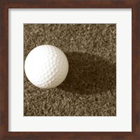 Sepia Golf Ball Study III Fine Art Print