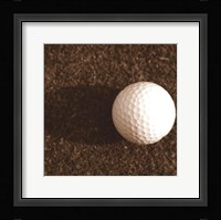 Sepia Golf Ball Study IV Framed Print