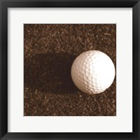 Sepia Golf Ball Study IV Framed Print