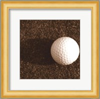 Sepia Golf Ball Study IV Fine Art Print