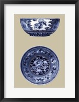 Porcelain in Blue and White I Framed Print