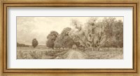 The Country Road Sepia Fine Art Print