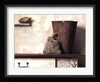 Pail with Yam Framed Print
