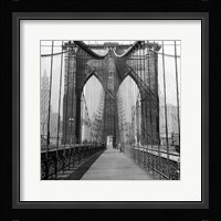 The Brooklyn Bridge, Sunday AM Fine Art Print