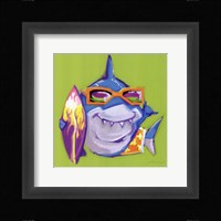 Look Out Shark Framed Print