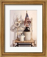 Chair With Jug and Flag Fine Art Print