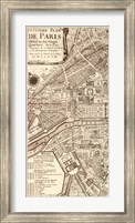 Plan de la Ville de Paris, 1715 (L) Fine Art Print