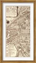 Plan de la Ville de Paris, 1715 (L) Fine Art Print