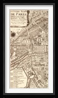 Plan de la Ville de Paris, 1715 (L) Fine Art Print