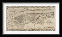 City and Country of New York, 1836 Fine Art Print