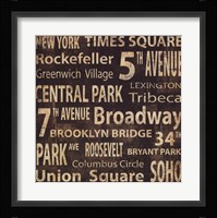 NY Framed Print