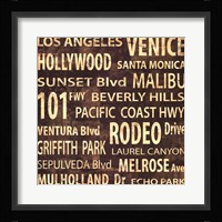 L.A. Framed Print