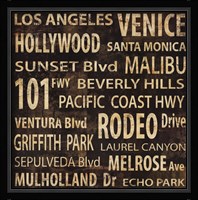 L.A. Framed Print