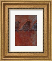 Row of Sparrows II Fine Art Print