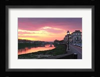 Sunset at Arno River. Fine Art Print