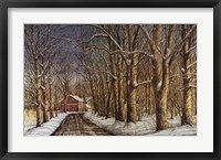 Bend in the Road Framed Print