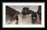 Rainy Day, Boston Fine Art Print