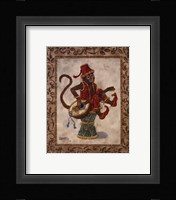 Monkey With Mandolin Framed Print