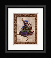 Monkey With Concertina Fine Art Print