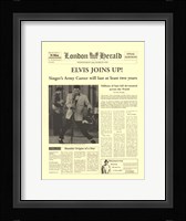 Elvis Joins Up! Framed Print