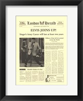 Elvis Joins Up! Framed Print