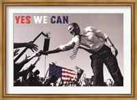 Barack Obama:  Yes We Can (crowd) Fine Art Print