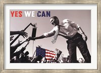 Barack Obama:  Yes We Can (crowd) Fine Art Print