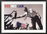 Barack Obama:  Yes We Can (crowd) Fine Art Print