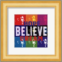 Barack Obama: Hope, Believe, Dream Fine Art Print