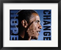 Barack Obama: Hope, Change Fine Art Print